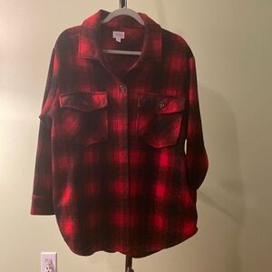 Time and Tru Plaid Shacket size XL (16-18)